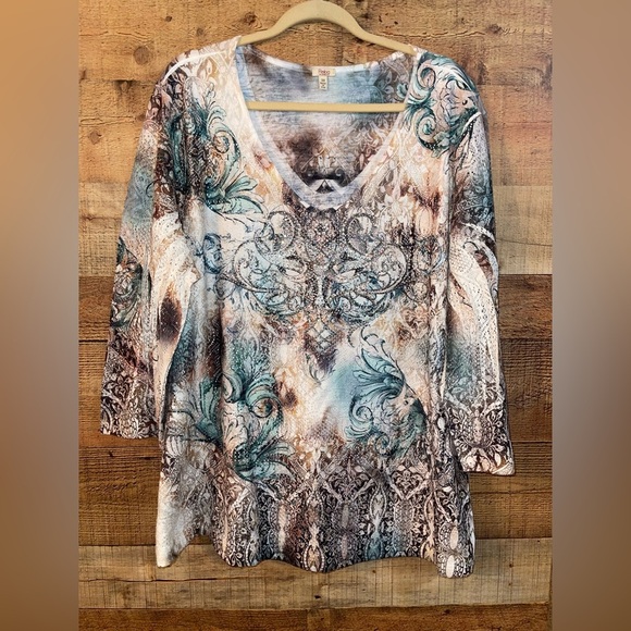 Reba Rhinestone Y2K Top - Picture 1 of 5